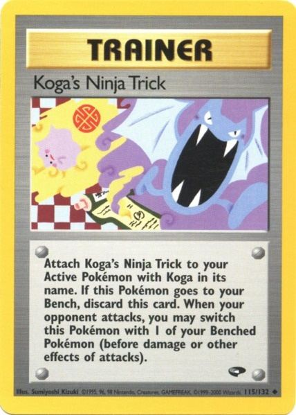 Koga's Ninja Trick (115/132) [Gym Challenge Unlimited] | Red Riot Games CA