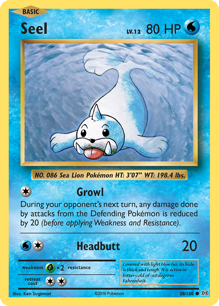 Seel (28/108) [XY: Evolutions] | Red Riot Games CA