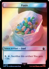 Alien Angel // Food (0057) Double-Sided Token (Surge Foil) [Doctor Who Tokens] | Red Riot Games CA