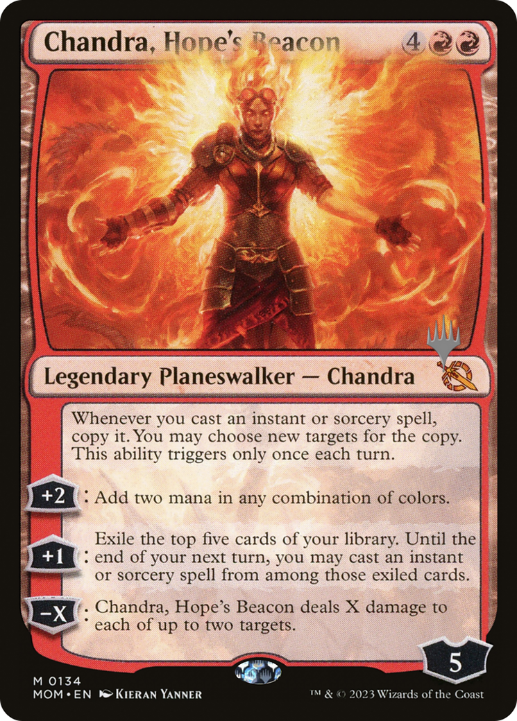 Chandra, Hope's Beacon (Promo Pack) [March of the Machine Promos] | Red Riot Games CA