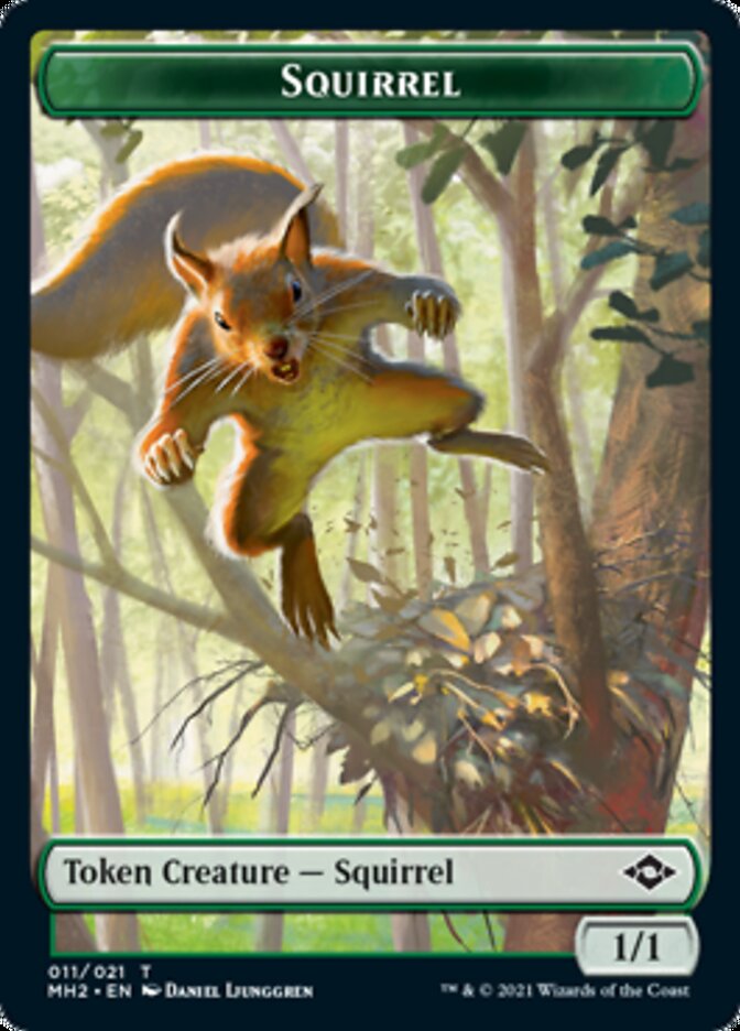 Construct // Squirrel Double-Sided Token [Modern Horizons 2 Tokens] | Red Riot Games CA