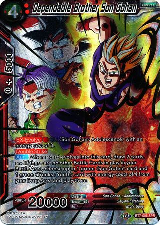 Dependable Brother Son Gohan (SPR) (BT7-006) [Assault of the Saiyans] | Red Riot Games CA