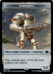 Goblin // Construct Double-Sided Token [Dominaria Remastered Tokens] | Red Riot Games CA