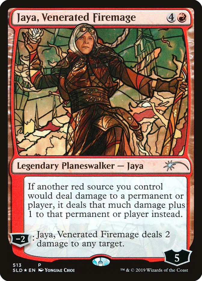 Jaya, Venerated Firemage (Stained Glass) [Secret Lair Drop Promos] | Red Riot Games CA