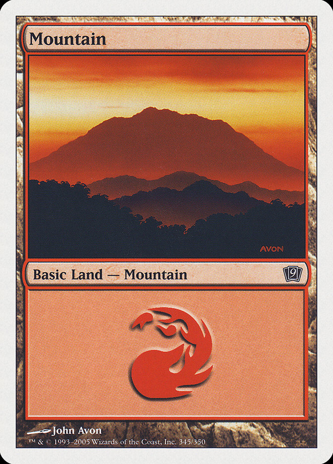Mountain (345) [Ninth Edition] | Red Riot Games CA
