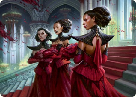 Olivia's Attendants Art Card [Innistrad: Crimson Vow Art Series] | Red Riot Games CA