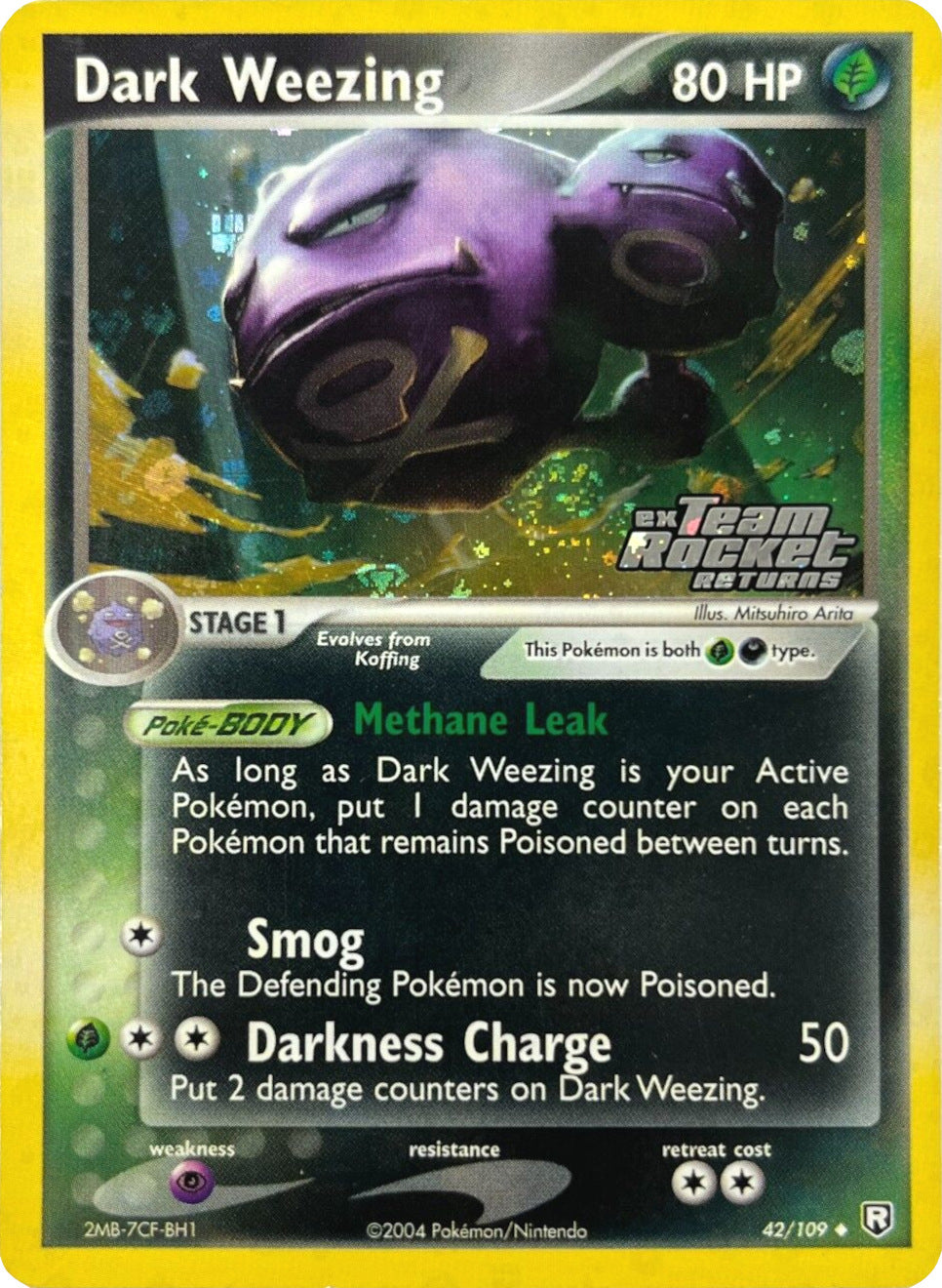 Dark Weezing (42/109) (Stamped) [EX: Team Rocket Returns] | Red Riot Games CA