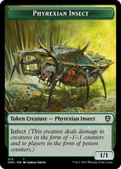 Phyrexian Wurm // Phyrexian Insect Double-Sided Token [Phyrexia: All Will Be One Commander Tokens] | Red Riot Games CA