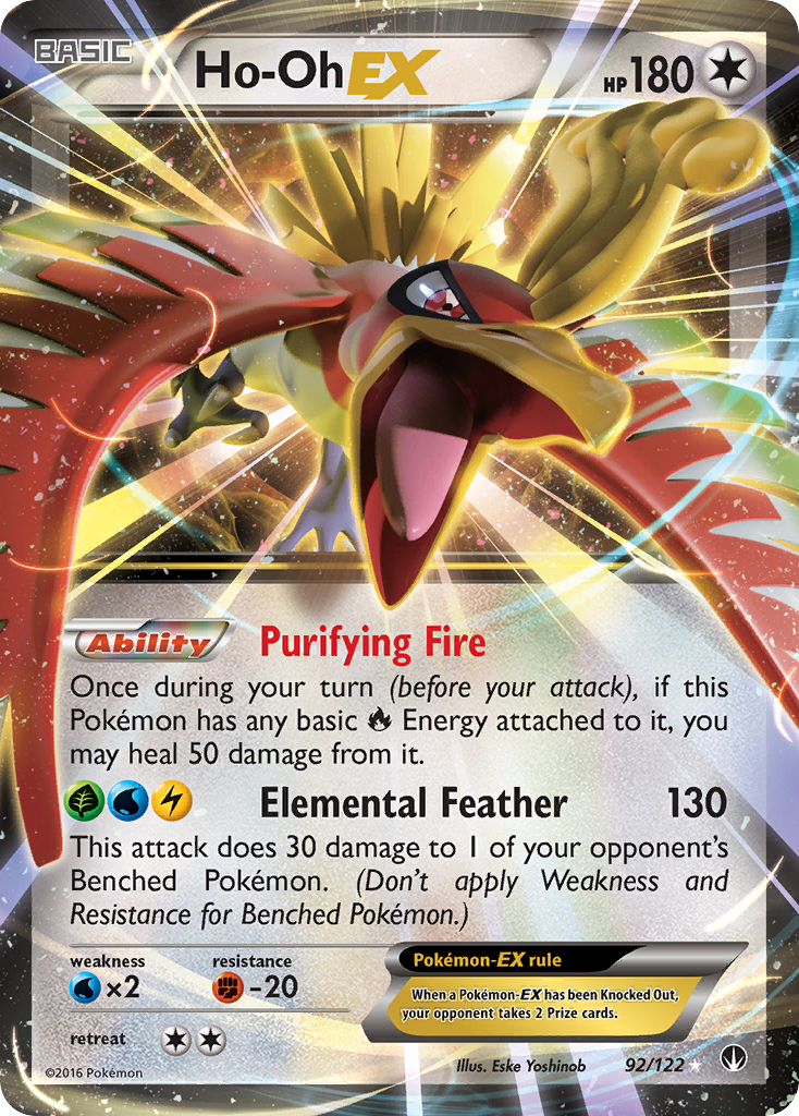 Ho-Oh EX (92/122) [XY: BREAKpoint] | Red Riot Games CA
