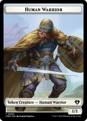 Human Warrior // Zombie Army Double-Sided Token [Commander Masters Tokens] | Red Riot Games CA