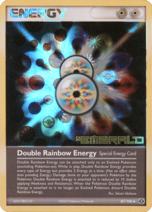 Double Rainbow Energy (87/106) (Stamped) [EX: Emerald] | Red Riot Games CA