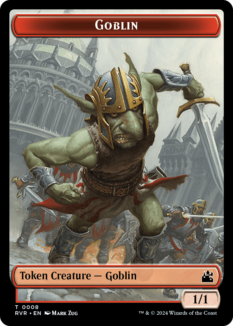 Goblin (0008) // Spirit (0004) Double-Sided Token [Ravnica Remastered Tokens] | Red Riot Games CA