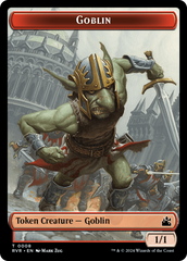 Goblin (0008) // Zombie Double-Sided Token [Ravnica Remastered Tokens] | Red Riot Games CA