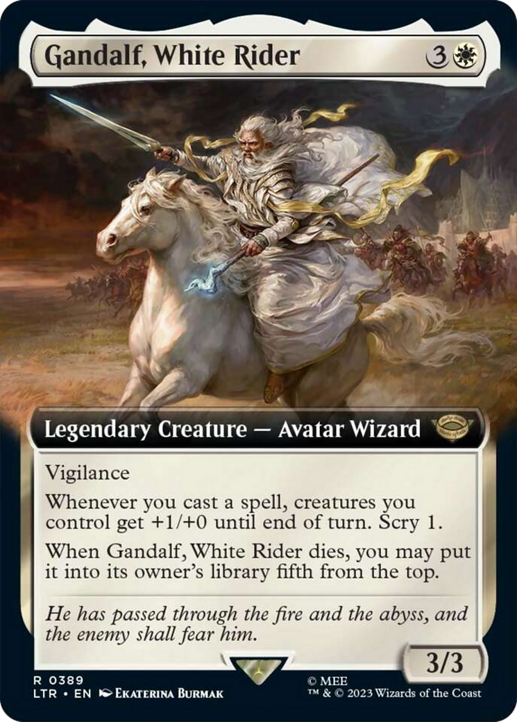 Gandalf, White Rider (Extended Art) [The Lord of the Rings: Tales of Middle-Earth] | Red Riot Games CA