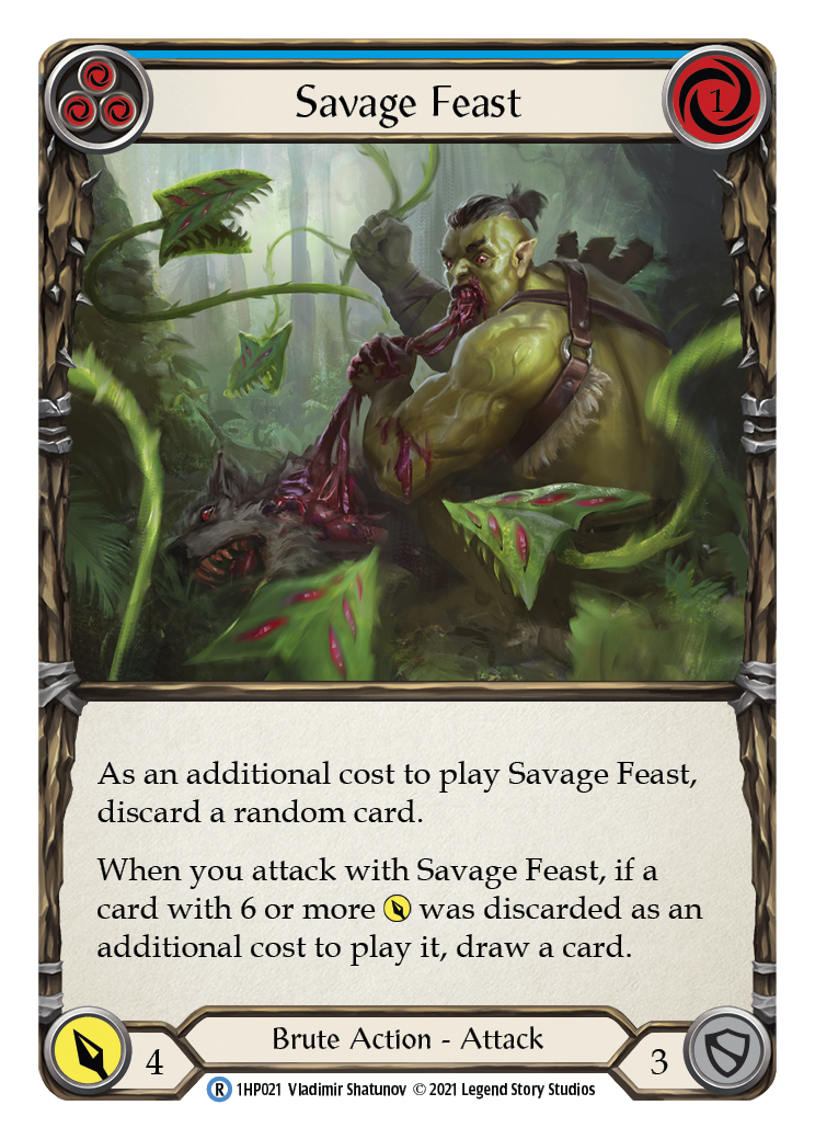 Savage Feast (Blue) [1HP021] (History Pack 1) | Red Riot Games CA