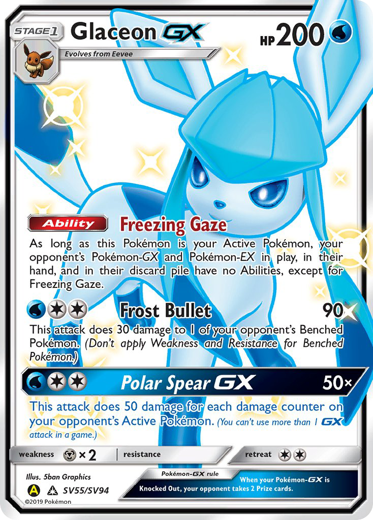 Glaceon GX (SV55/SV94) [Sun & Moon: Hidden Fates - Shiny Vault] | Red Riot Games CA