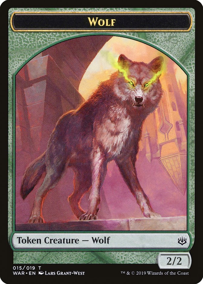 Wolf Token [War of the Spark Tokens] | Red Riot Games CA