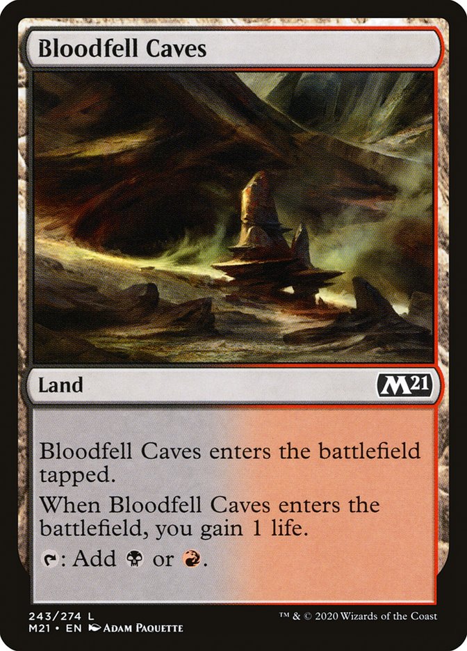 Bloodfell Caves [Core Set 2021] | Red Riot Games CA