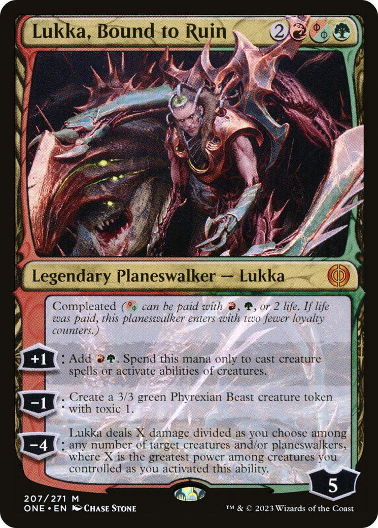 Lukka, Bound to Ruin [Phyrexia: All Will Be One] | Red Riot Games CA