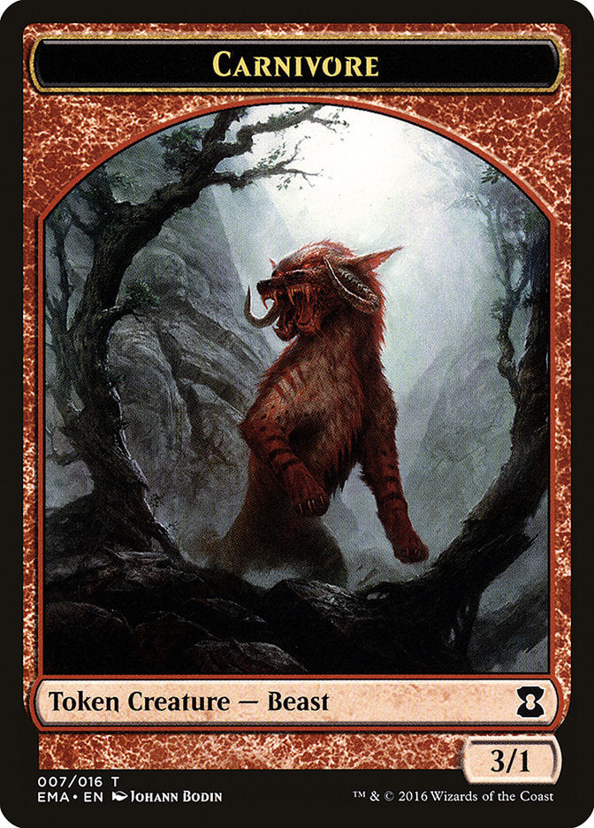 Carnivore Token [Eternal Masters Tokens] | Red Riot Games CA