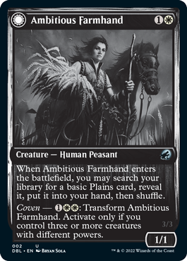 Ambitious Farmhand // Seasoned Cathar [Innistrad: Double Feature] | Red Riot Games CA