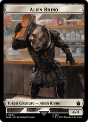 Alien Rhino // Cyberman Double-Sided Token [Doctor Who Tokens] | Red Riot Games CA