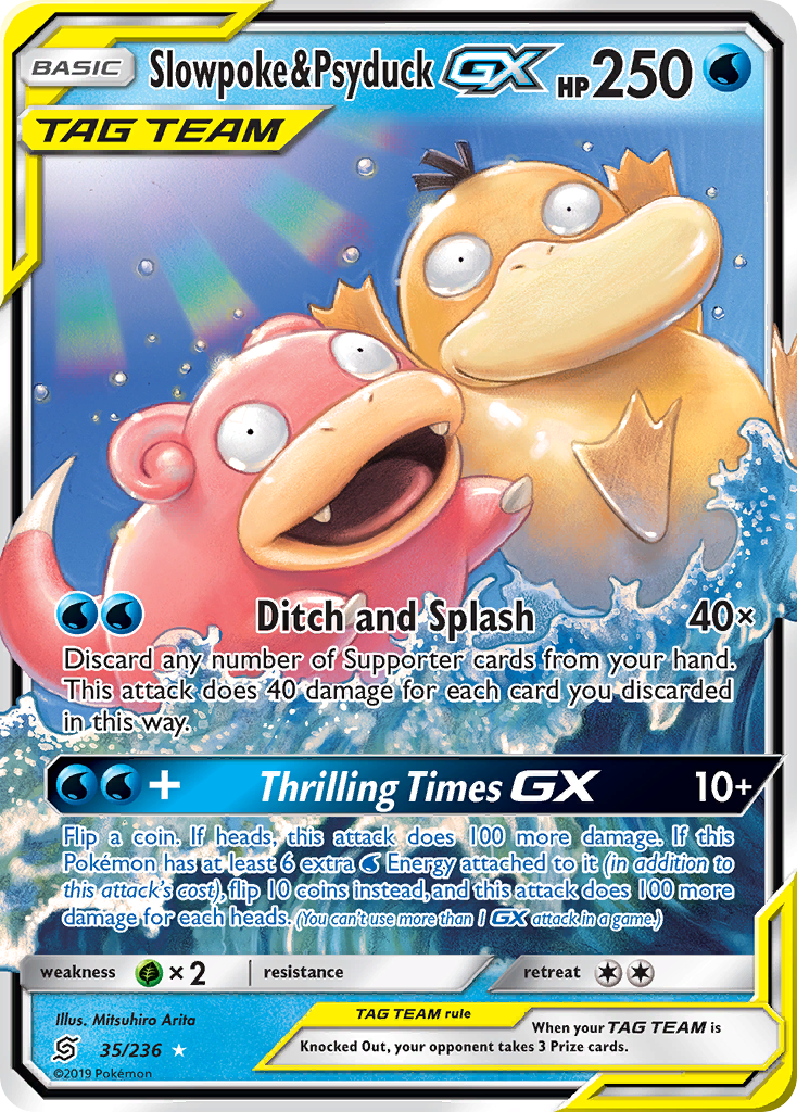 Slowpoke & Psyduck GX (35/236) [Sun & Moon: Unified Minds] | Red Riot Games CA