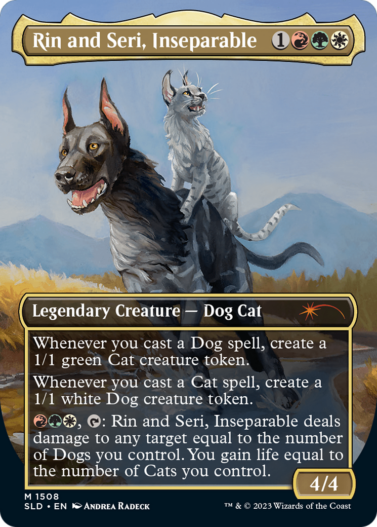 Rin and Seri, Inseparable (1508) // Rin and Seri, Inseparable [Secret Lair Commander Deck: Raining Cats and Dogs] | Red Riot Games CA