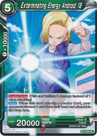 Exterminating Energy Android 18 (BT2-090) [Union Force] | Red Riot Games CA