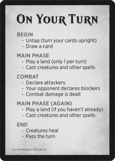 Rules Card [War of the Spark Tokens] | Red Riot Games CA