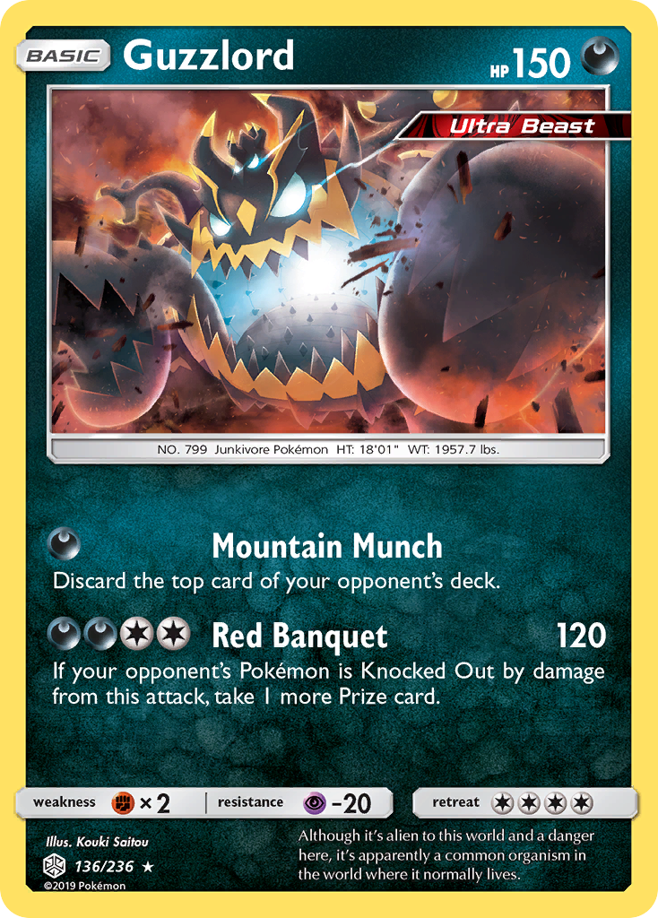 Guzzlord (136/236) [Sun & Moon: Cosmic Eclipse] | Red Riot Games CA