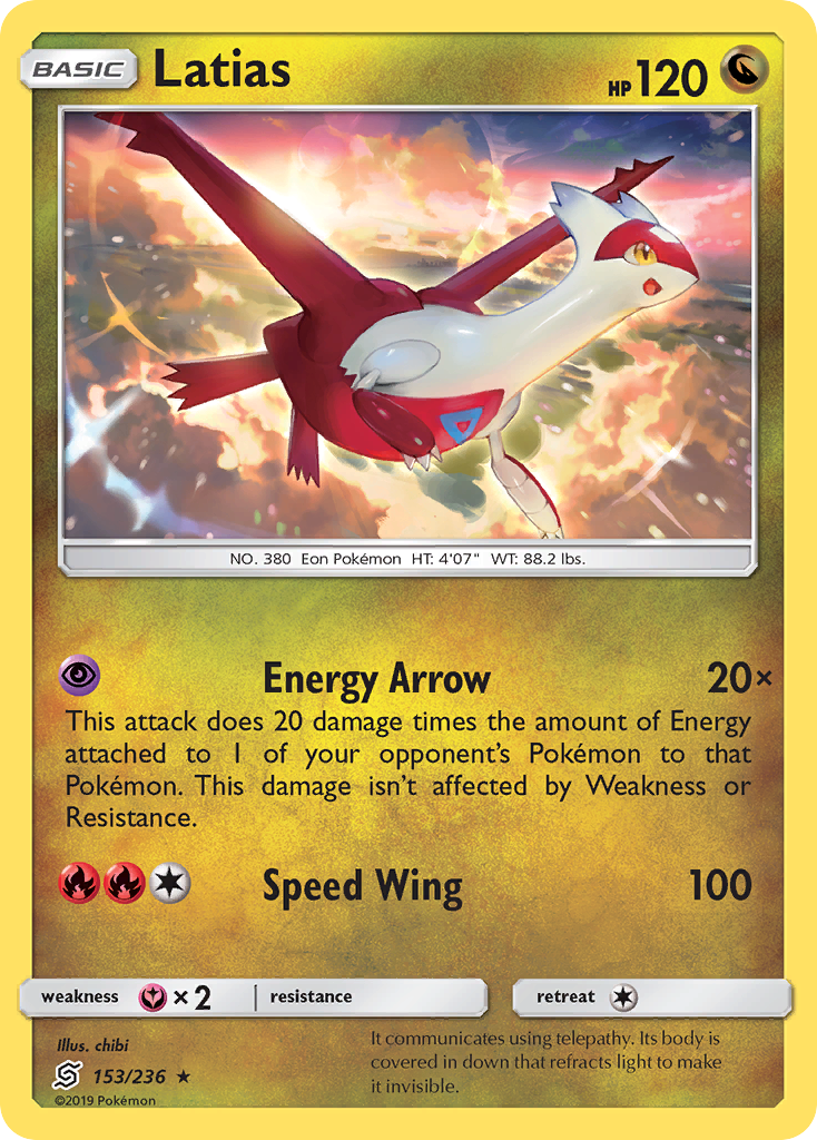 Latias (153/236) [Sun & Moon: Unified Minds] | Red Riot Games CA