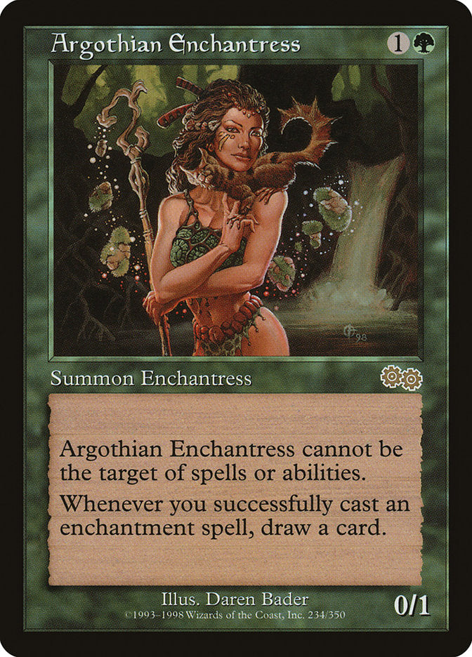 Argothian Enchantress [Urza's Saga] | Red Riot Games CA