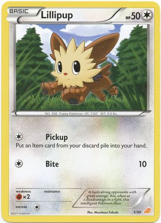 Lillipup (1/30) [Black & White: Trainer Kit - Excadrill] | Red Riot Games CA
