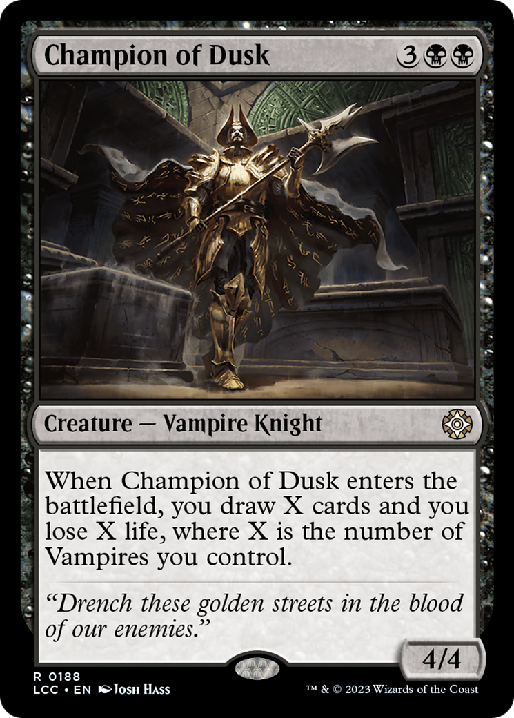 Champion of Dusk [The Lost Caverns of Ixalan Commander] | Red Riot Games CA