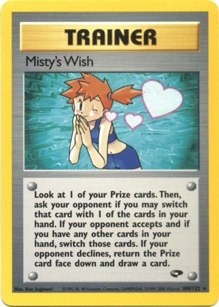 Misty's Wish (108/132) [Gym Challenge Unlimited] | Red Riot Games CA