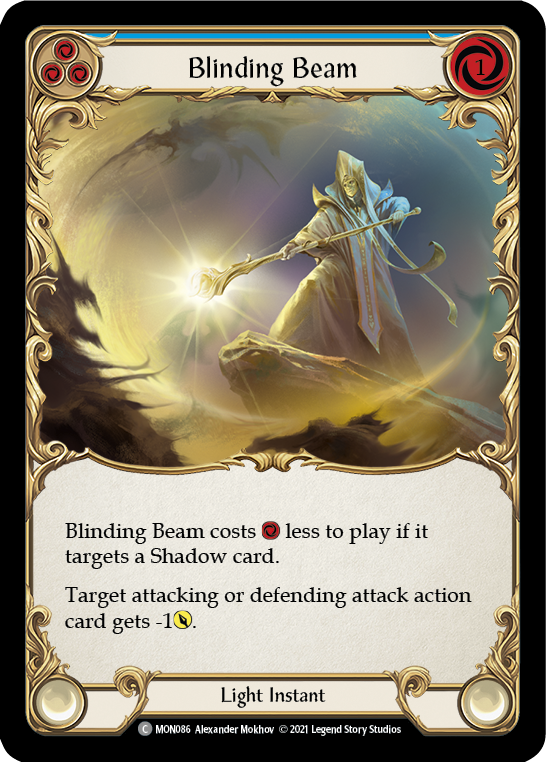 Blinding Beam (Blue) [MON086] (Monarch)  1st Edition Normal | Red Riot Games CA