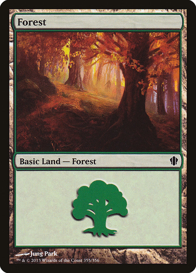 Forest (355) [Commander 2013] | Red Riot Games CA