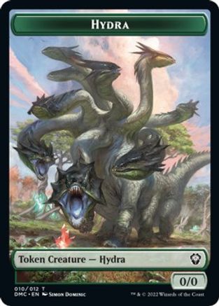 Snake // Hydra Double-Sided Token [Dominaria United Commander Tokens] | Red Riot Games CA