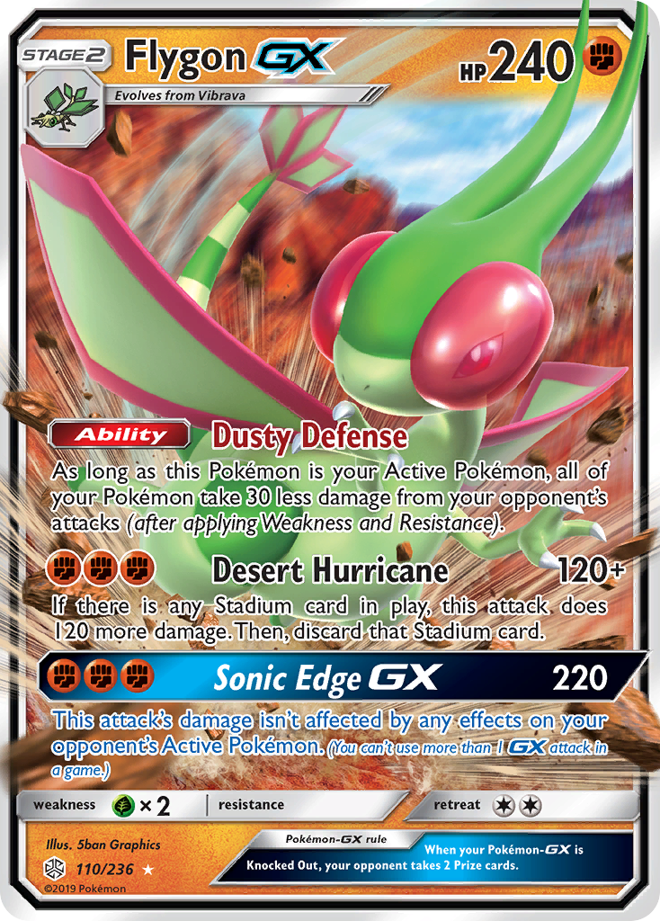 Flygon GX (110/236) [Sun & Moon: Cosmic Eclipse] | Red Riot Games CA