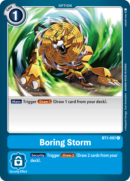 Boring Storm [BT1-097] [Release Special Booster Ver.1.0] | Red Riot Games CA