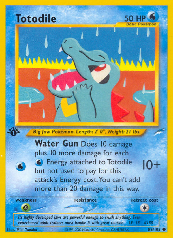 Totodile (85/105) [Neo Destiny 1st Edition] | Red Riot Games CA