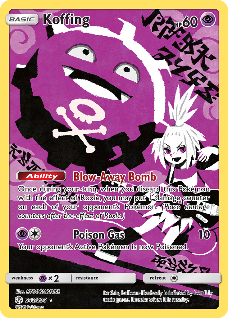 Koffing (243/236) [Sun & Moon: Cosmic Eclipse] | Red Riot Games CA
