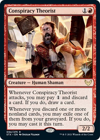 Conspiracy Theorist (Promo Pack) [Strixhaven: School of Mages Promos] | Red Riot Games CA