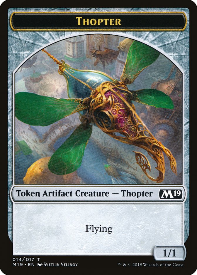 Knight // Thopter Double-Sided Token (Game Night) [Core Set 2019 Tokens] | Red Riot Games CA