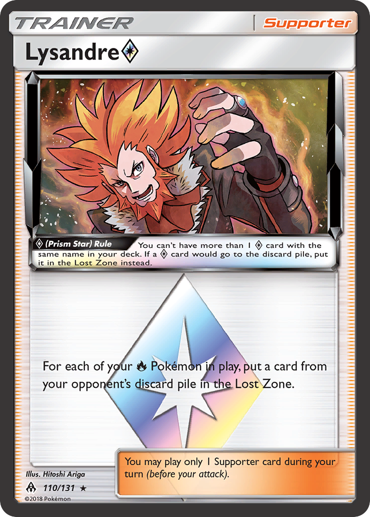 Lysandre (110/131) (Prism Star) [Sun & Moon: Forbidden Light] | Red Riot Games CA