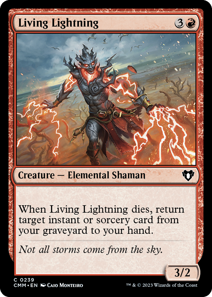 Living Lightning [Commander Masters] | Red Riot Games CA