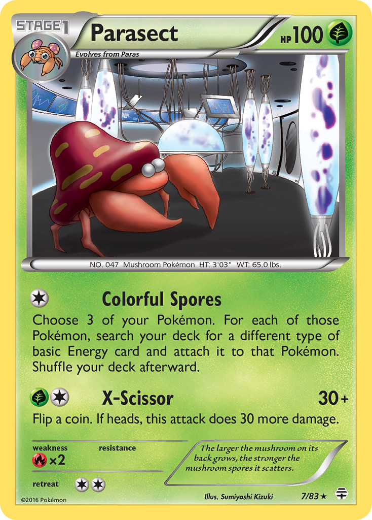 Parasect (7/83) [XY: Generations] | Red Riot Games CA