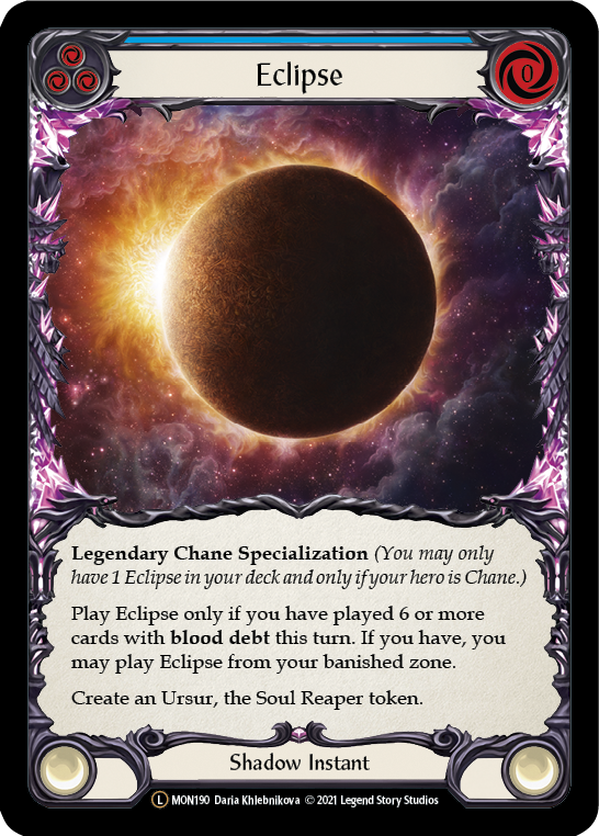 Eclipse [U-MON190-RF] (Monarch Unlimited)  Unlimited Rainbow Foil | Red Riot Games CA
