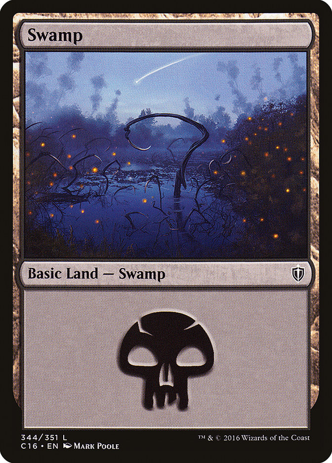 Swamp (344) [Commander 2016] | Red Riot Games CA